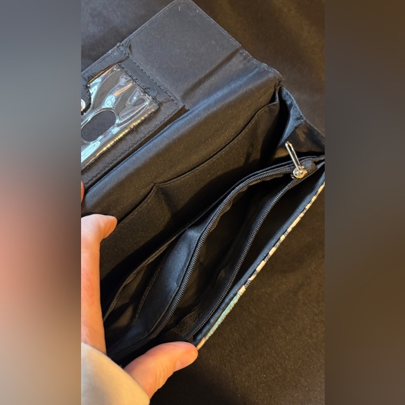 Patchwork Floral & Animal Print Wallet – Snap Closure, Multi-Pattern Boho - Picture 3 of 5